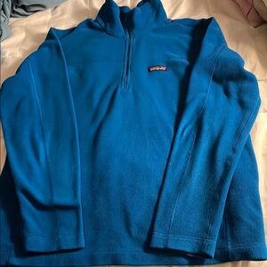Patagonia men’s size M royal blue pullover quarter-zip fleece